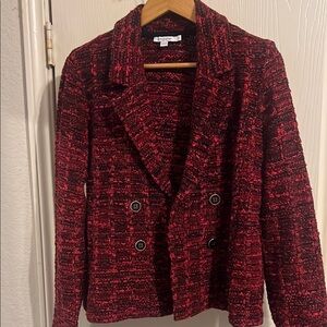 Women's Red Tweed Jacket